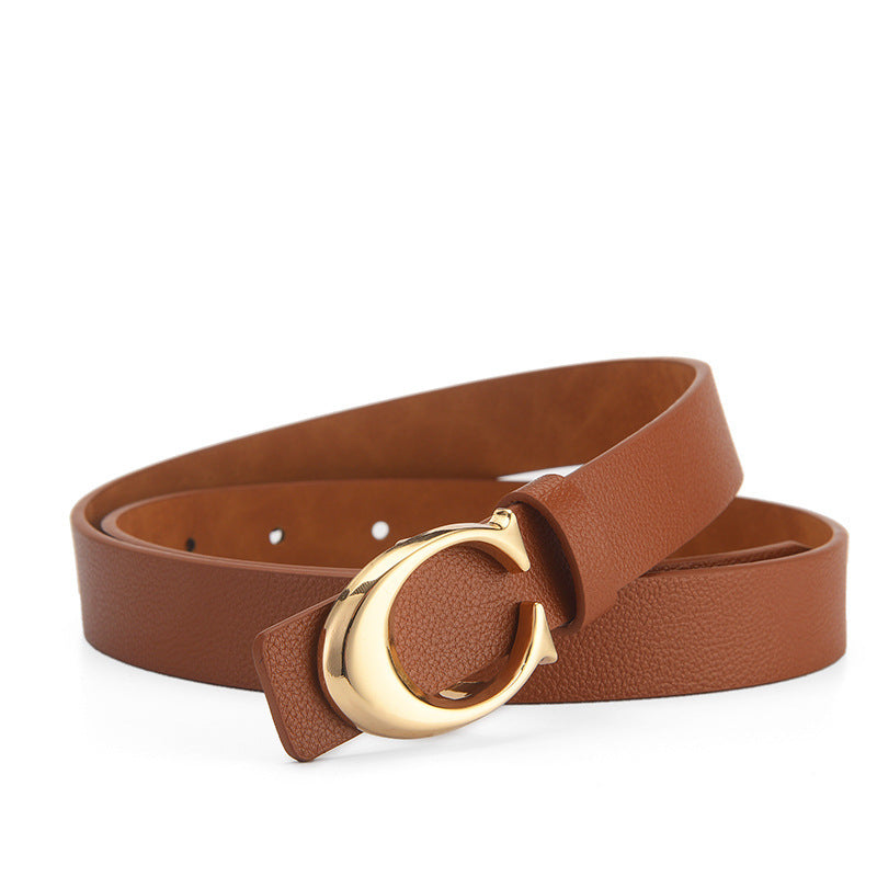 Fashionable Slim-fit Decorative All-match Women's Thin Belt Fashionable Slim-fit Decorative All-match Women's Thin Belt